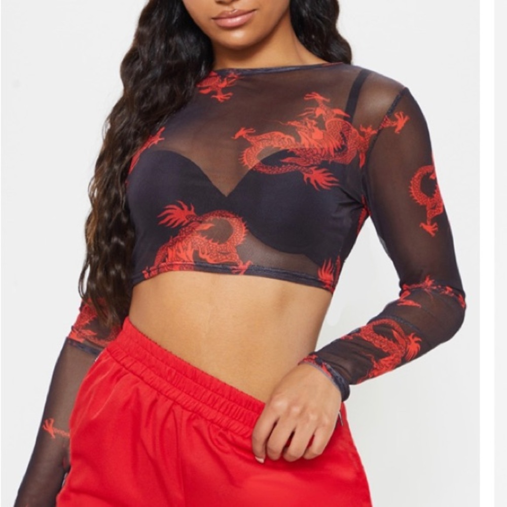 Pretty Little Thing Mesh Top
